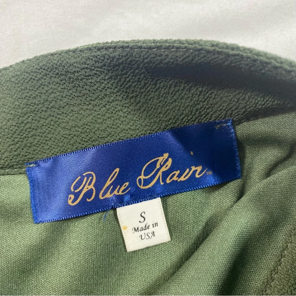 Blue Rain Chic Olive Green Wrap Skirt Small Mini Skirt - Picture 3 of 8